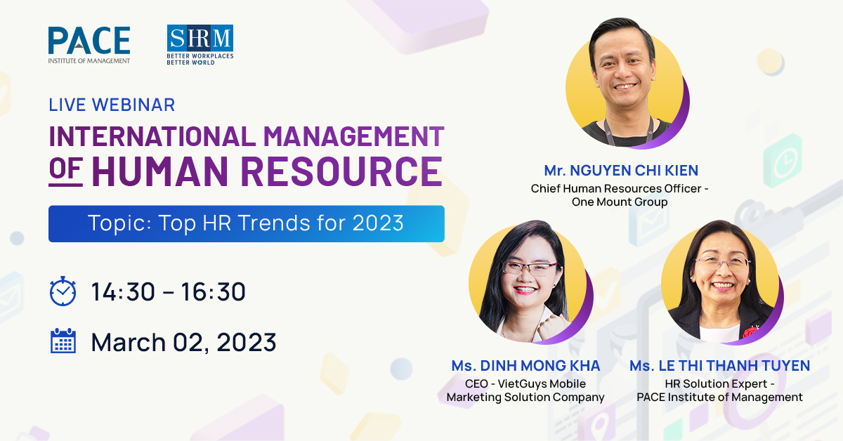 LIVE WEBINAR INTERNATIONAL HUMAN RESOURCE MANAGEMENT: "TOP HR TRENDS FOR 2023"