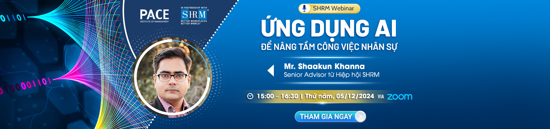 SHRM WEBINAR: ỨNG DỤNG AI ĐỂ NÂNG TẦM CÔNG VIỆC NHÂN SỰ